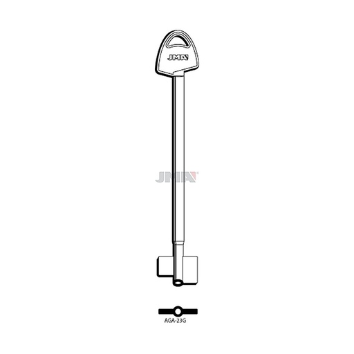 [AGA-23G] Clé double panneton AGA-23G