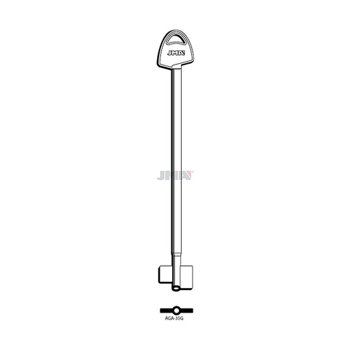 [AGA-35G] Clé double panneton AGA-35G