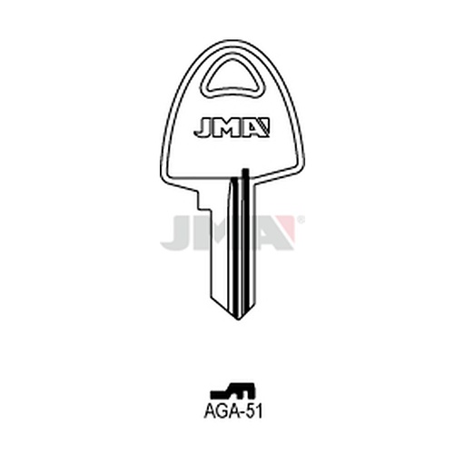 [AGA-51] Clé plate acier AGA-51