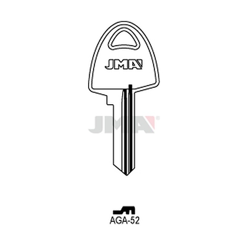 [AGA-52] Clé plate acier AGA-52
