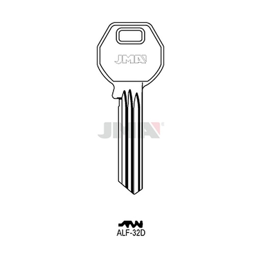 [ALF-32D] Clé plate ps laiton ALF-32D