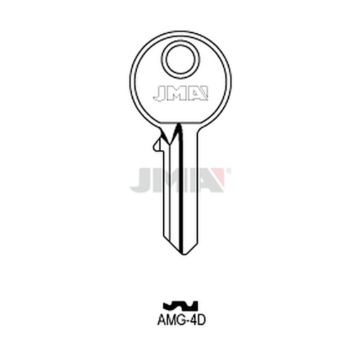[AMG-4D] Clé plate acier AMG-4D