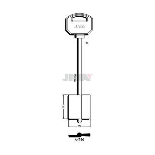 [ANT-3G] Clé dp tf l 101 a 145 mm ANT-3G