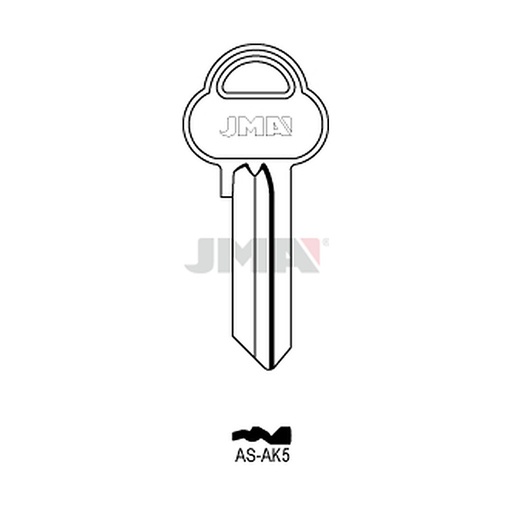 [AS-AK5] Clé plate ps acier AS-AK5