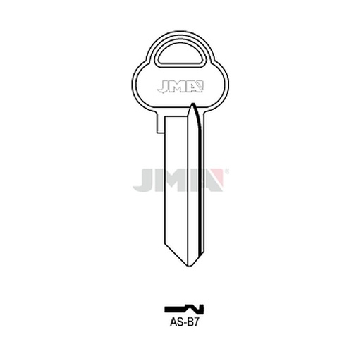 [AS-B7] Clé plate ps acier AS-B7