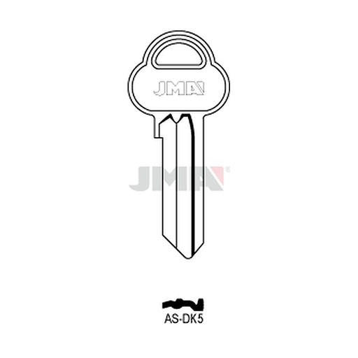 [AS-DK5] Clé plate ps acier AS-DK5