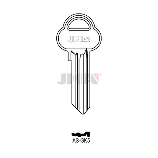 [AS-GK5] Clé plate ps acier AS-GK5