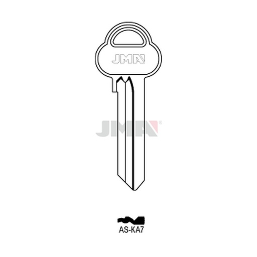 [AS-KA7] Clé plate ps acier AS-KA7