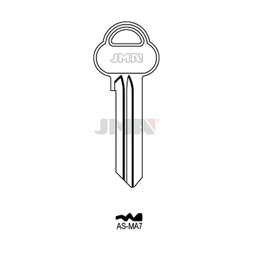 [AS-MA7] Clé plate ps acier AS-MA7