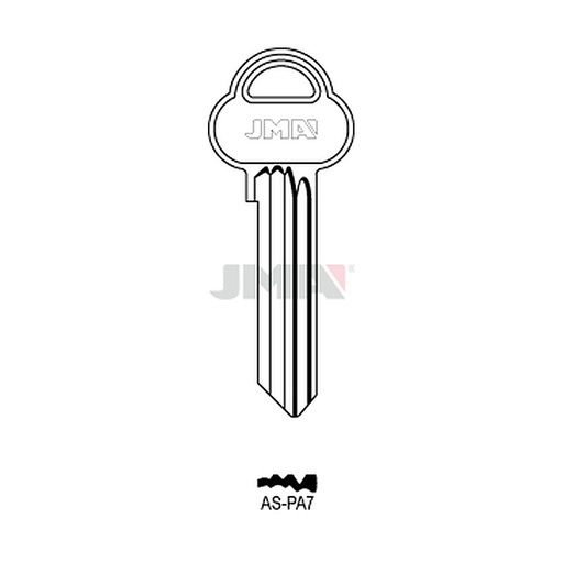 [AS-PA7] Clé plate ps acier AS-PA7