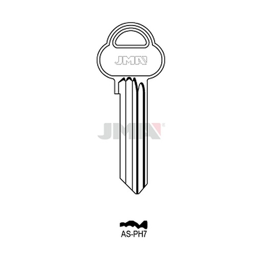 [AS-PH7] Clé plate ps acier AS-PH7