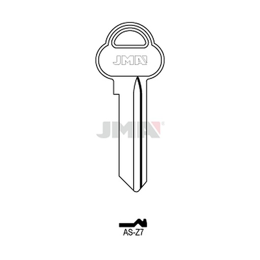 [AS-Z7] Clé plate ps acier AS-Z7