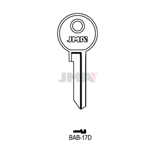 [BAB-17D] Clé plate acier BAB-17D