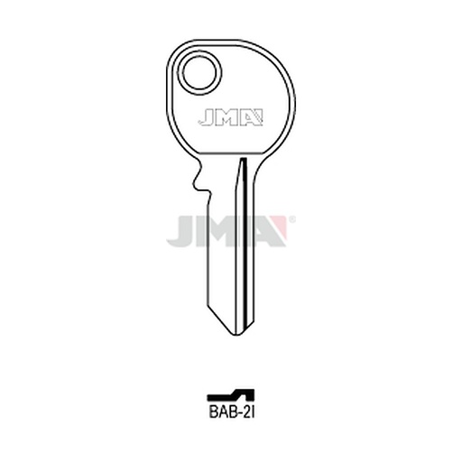 [BAB-2I] Clé plate acier BAB-2I