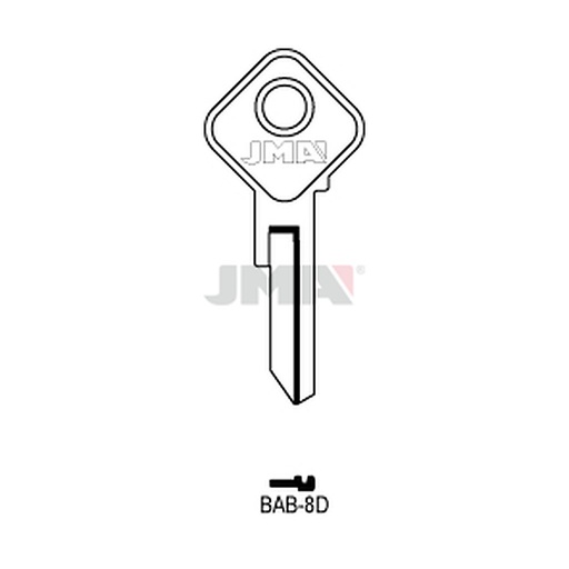 [BAB-8D] Clé plate ps acier BAB-8D