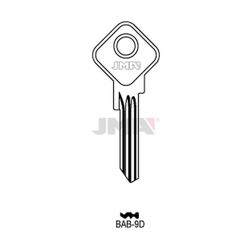 [BAB-9D] Clé plate ps acier BAB-9D