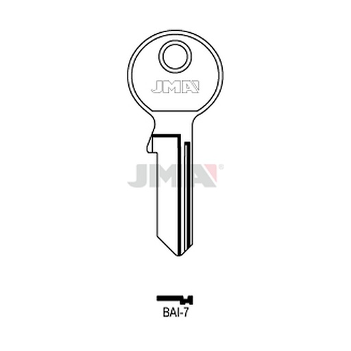 [BAI-7] Clé plate acier BAI-7