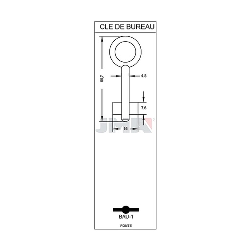 [BAU-1] Clé diverse spéciale t2 BAU-1