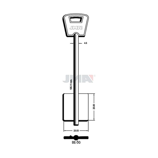 [BE-5G] Clé dp tf l 101 a 145 mm BE-5G
