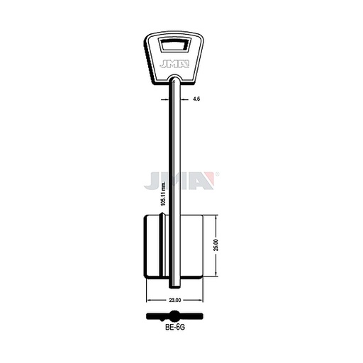 [BE-6G] Clé dp tf l 101 a 145 mm BE-6G