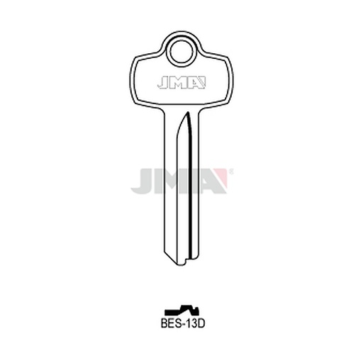 [BES-13D] Clé plate laiton BES-13D