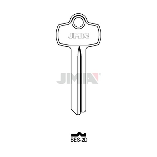 [BES-2D] Clé plate laiton BES-2D