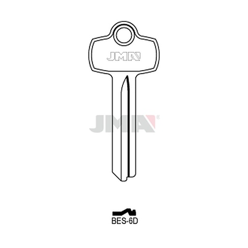 [BES-6D] Clé plate laiton BES-6D