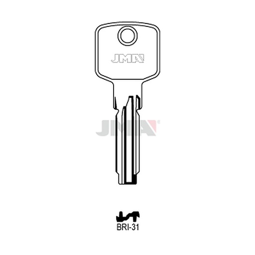 [BRI-31] Clé spec.cyl.tete metal serial BRI-31