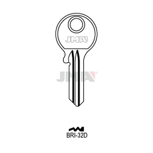[BRI-32D] Clé plate acier BRI-32D
