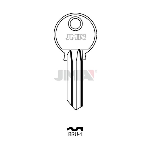 [BRU-1] Clé plate acier BRU-1
