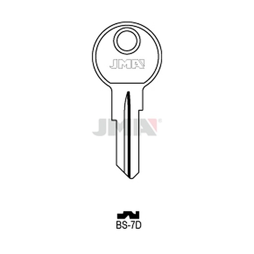 [BS-7D] Clé plate laiton BS-7D
