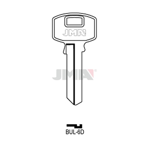 [BUL-6D] Clé plate acier BUL-6D