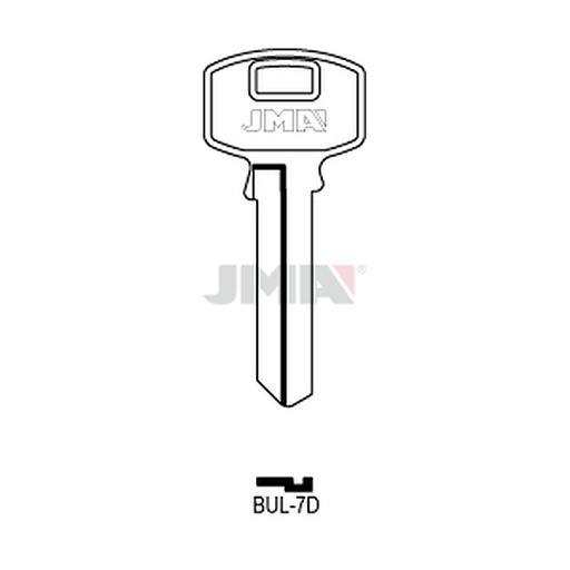 [BUL-7D] Clé plate acier BUL-7D