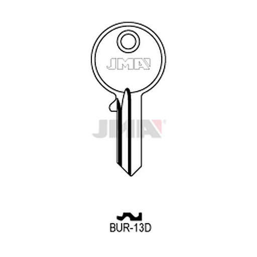 [BUR-13D] Clé plate acier BUR-13D