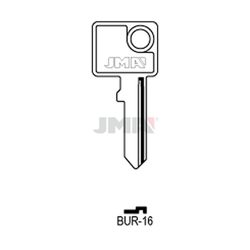[BUR-16] Clé plate acier BUR-16