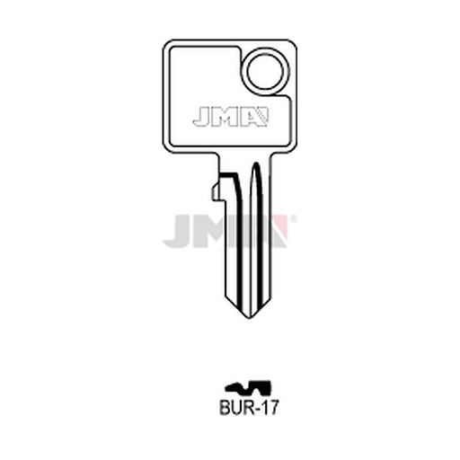 [BUR-17] Clé plate acier BUR-17