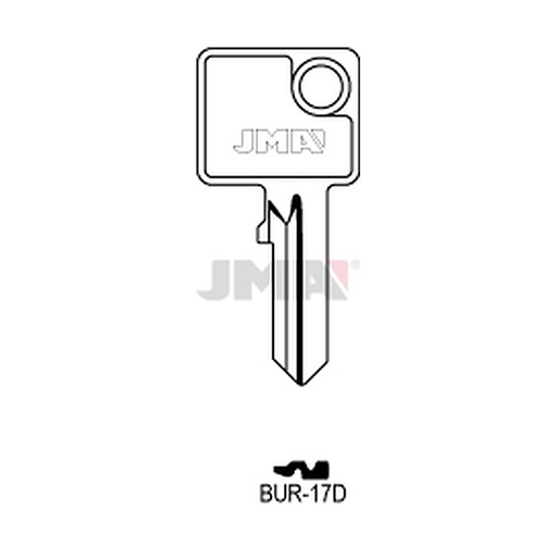[BUR-17D] Clé plate acier BUR-17D