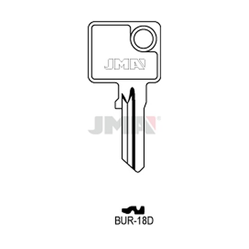 [BUR-18D] Clé plate acier BUR-18D