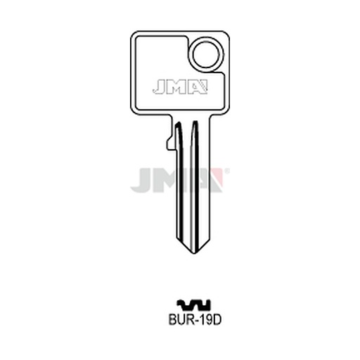 [BUR-19D] Clé plate acier BUR-19D