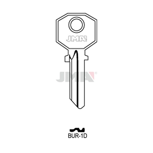 [BUR-1D] Clé plate acier BUR-1D