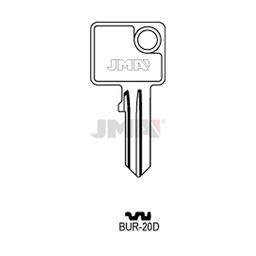 [BUR-20D] Clé plate acier BUR-20D