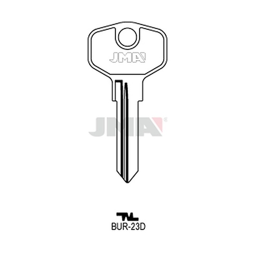 [BUR-23D] Clé plate acier BUR-23D