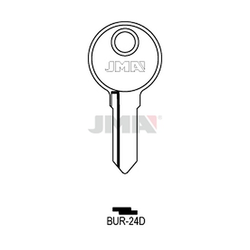 [BUR-24D] Clé plate acier BUR-24D