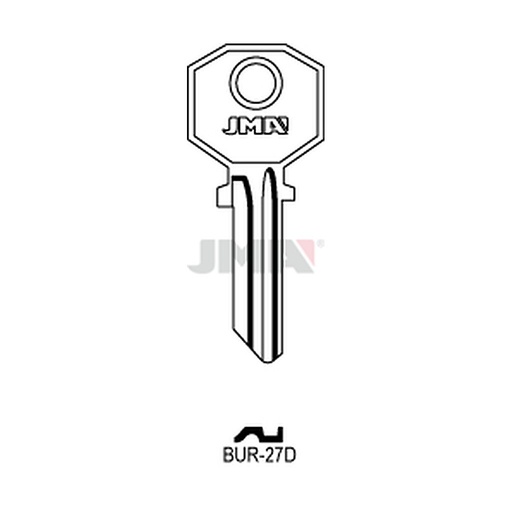 [BUR-27D] Clé plate acier BUR-27D