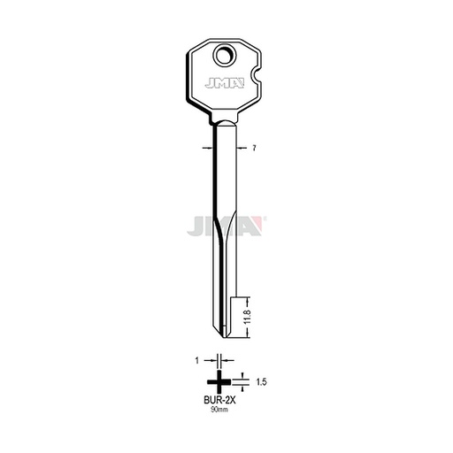 [BUR-2X] Clé cruciforme BUR-2X