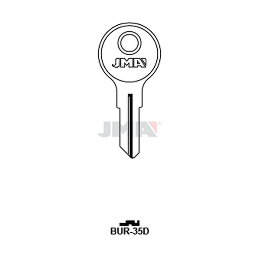 [BUR-35D] Clé plate acier BUR-35D