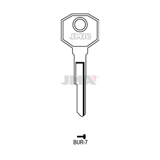 [BUR-7] Clé plate acier BUR-7