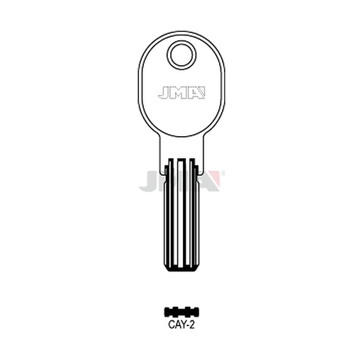 [CAY-2] Clé spec.cyl.tête métal CAY-2