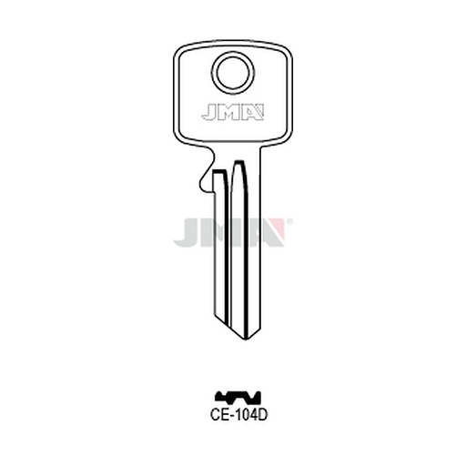 [CE-104D] Clé plate ps acier CE-104D