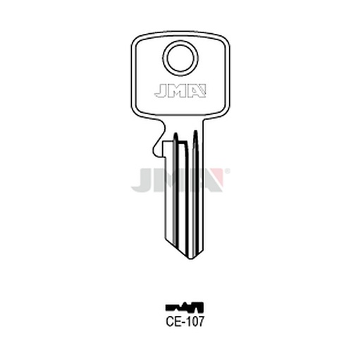 [CE-107] Clé plate ps acier CE-107